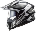 Helmet Explorer XT Alter Adventure Motorcycle Helmet with SunShield - Black/White Matte Product View