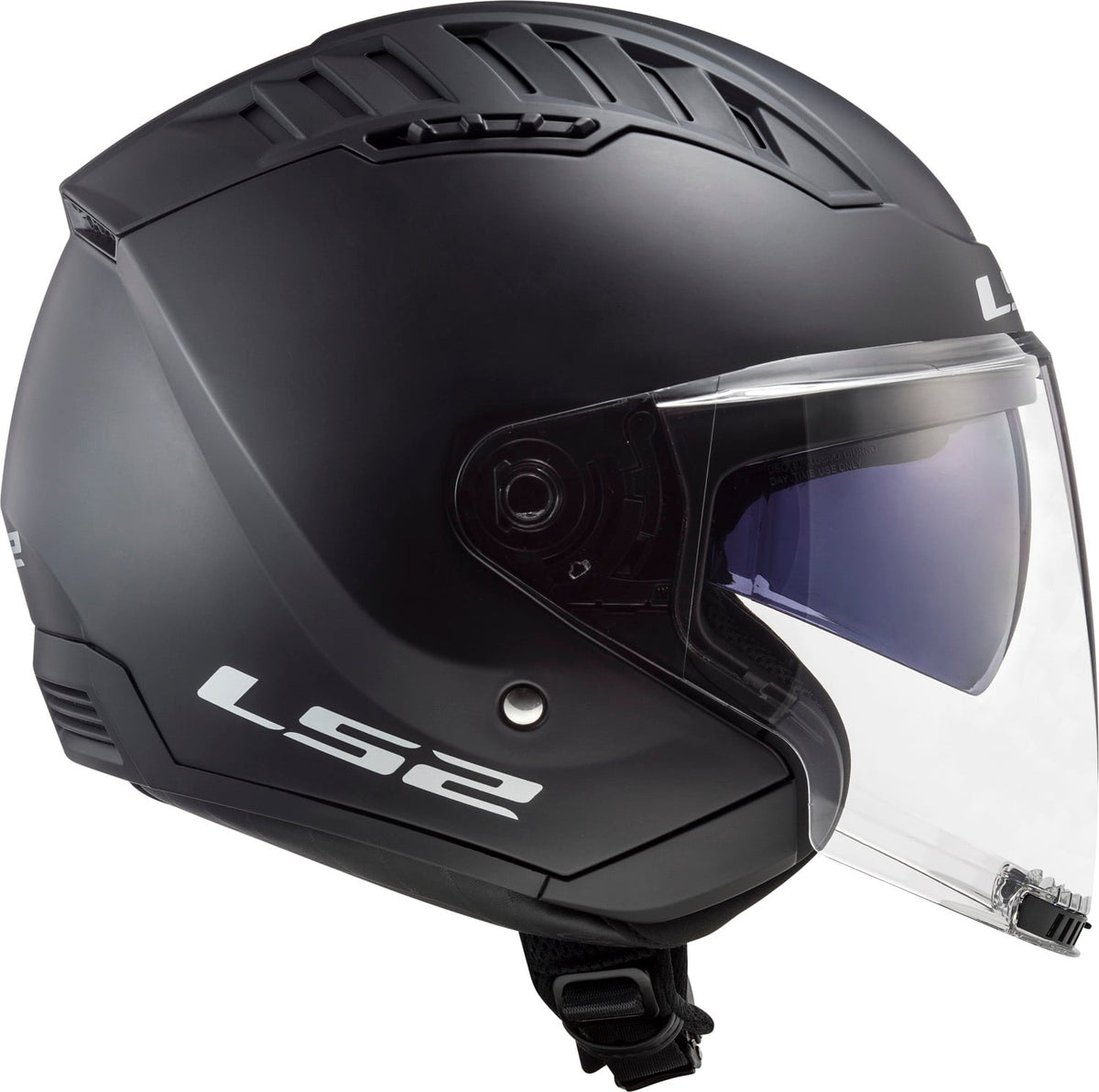 Copter Solid Open Face Motorcycle Helmet with SunShield - Matte Black Product View