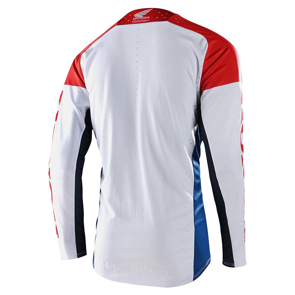 Troy Lee Designs SE Pro Honda Quattro Jersey, White/Blue