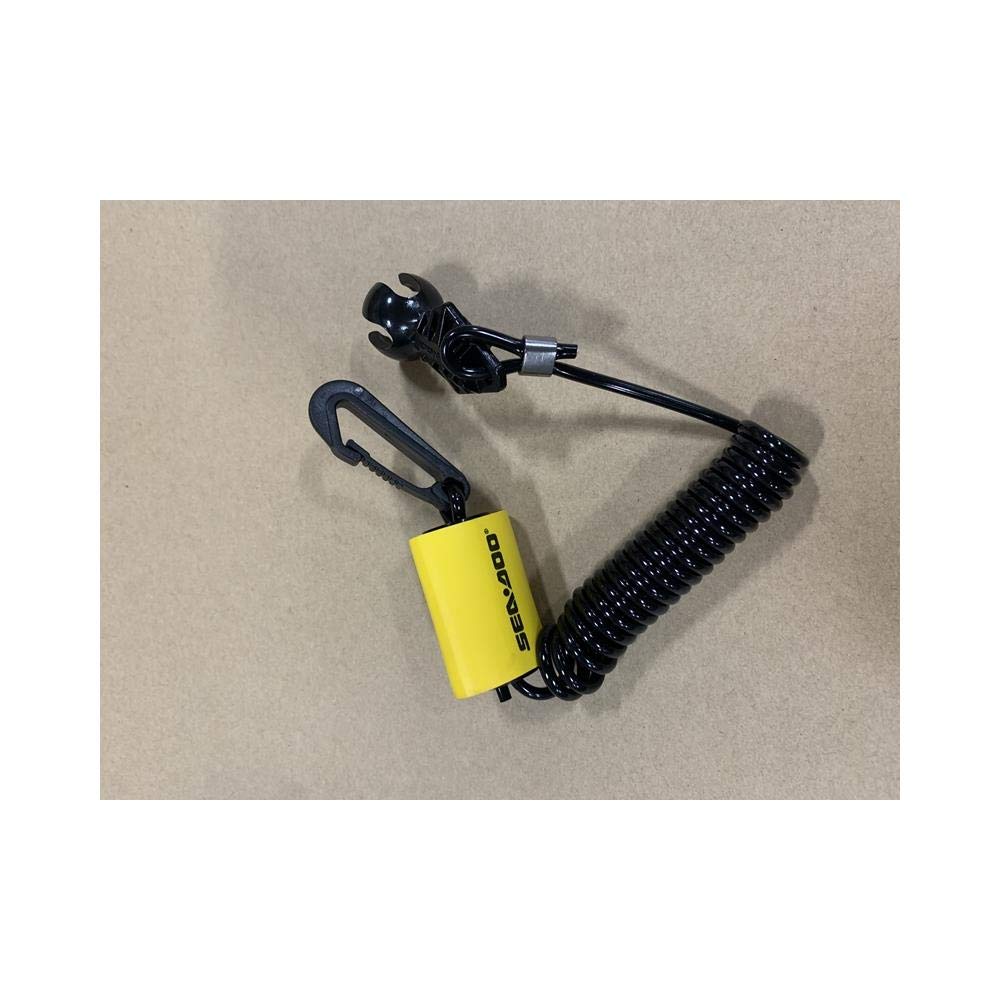 Sea-Doo New OEM Safety Lanyard Key Cord &amp; Clip, 278002843, 278003410