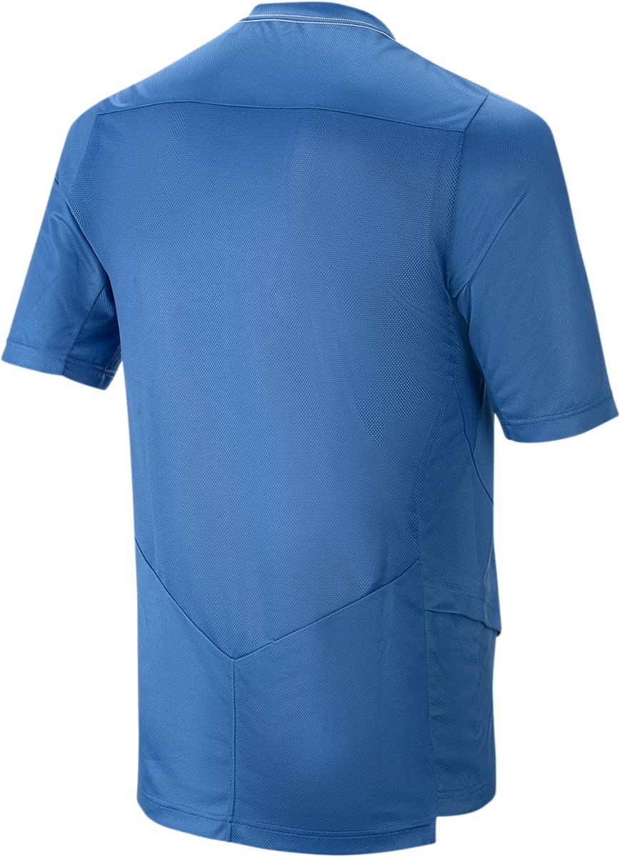 Alpinestars Drop 6.0 Short Sleeve Men&#39;s MTB Cycling Jersey - Blue/Medium