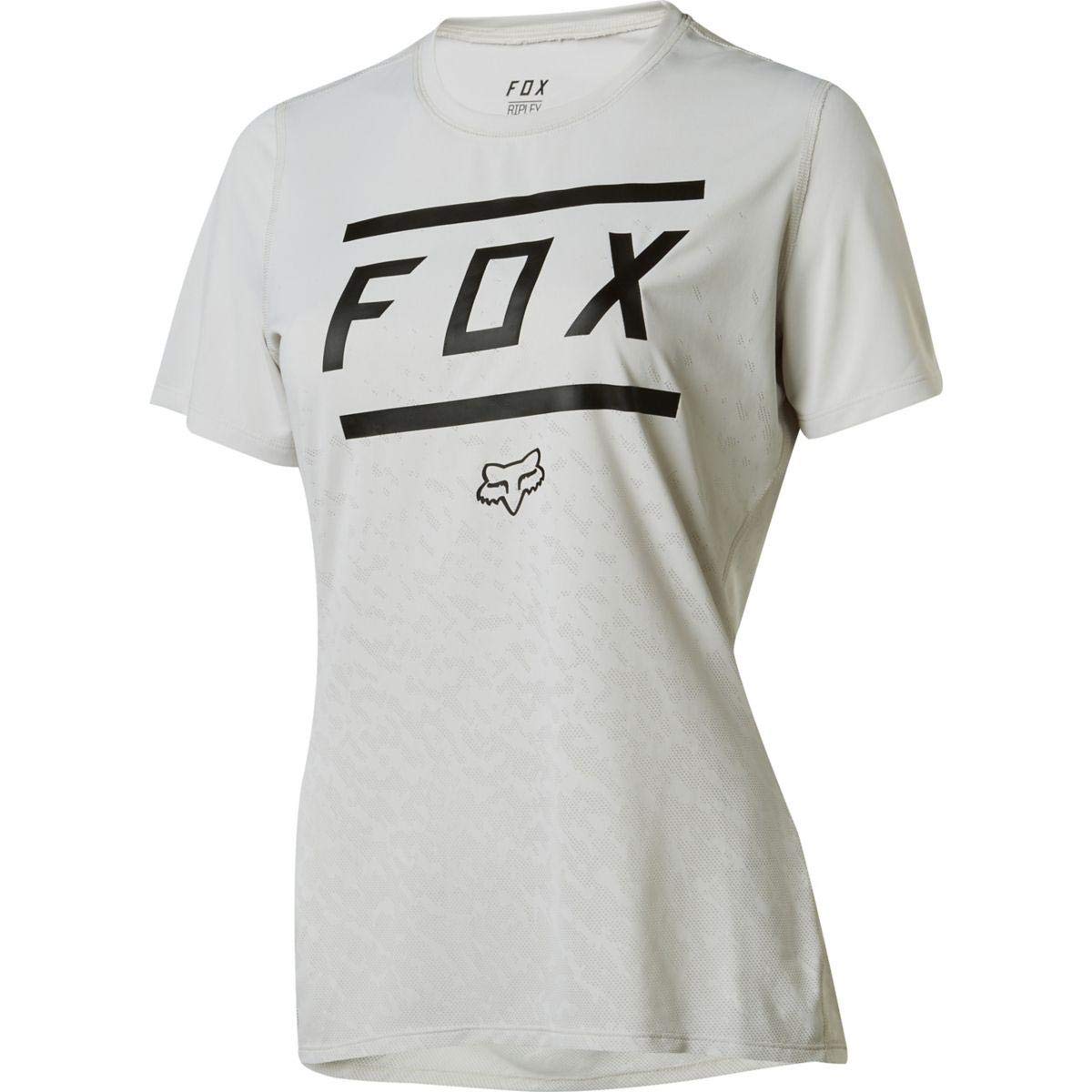 Fox Racing Ripley Short-Sleeve Jersey - Women&#39;s Bars Cloud Grey, L