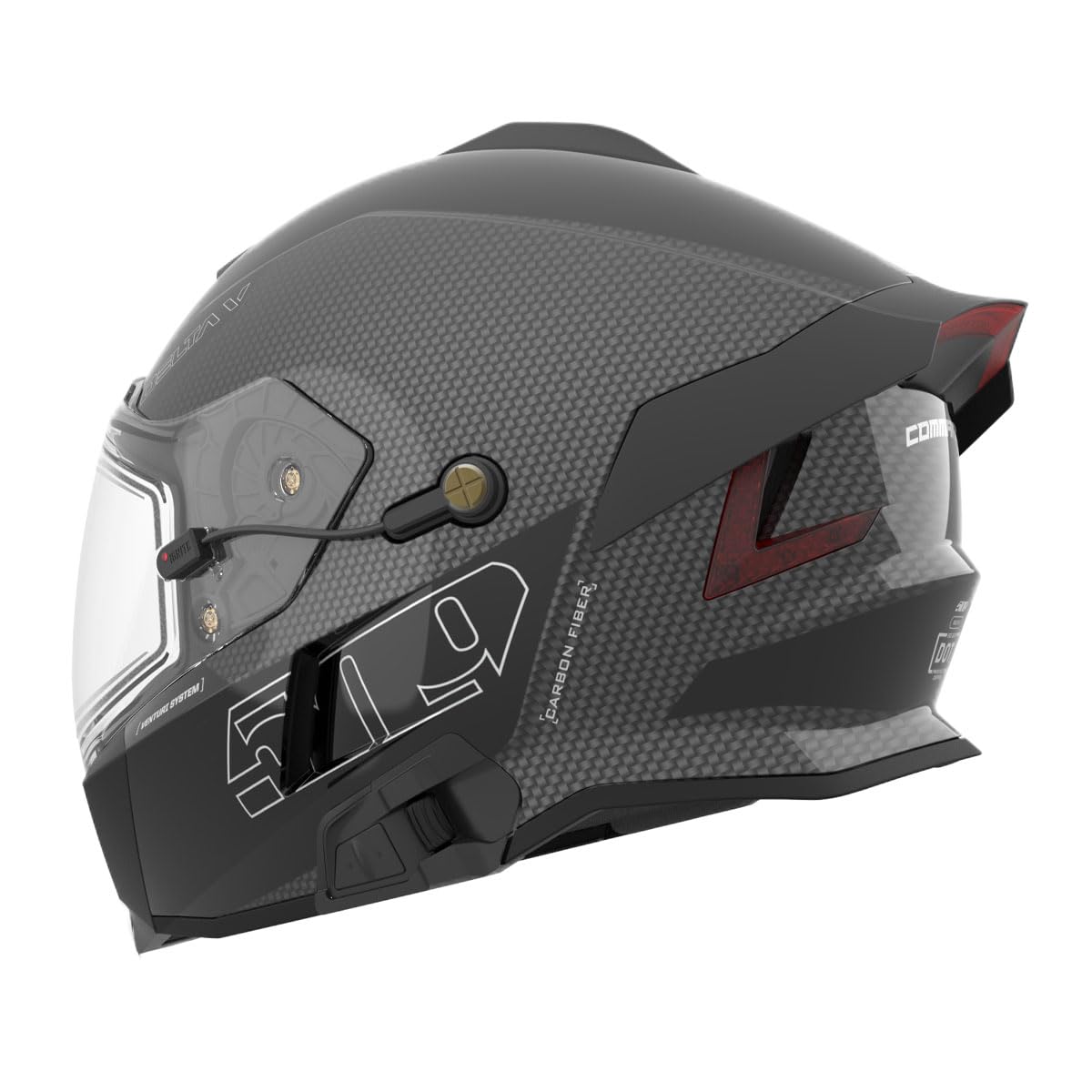 509 Delta V Carbon Commander Snowmobile Helmet