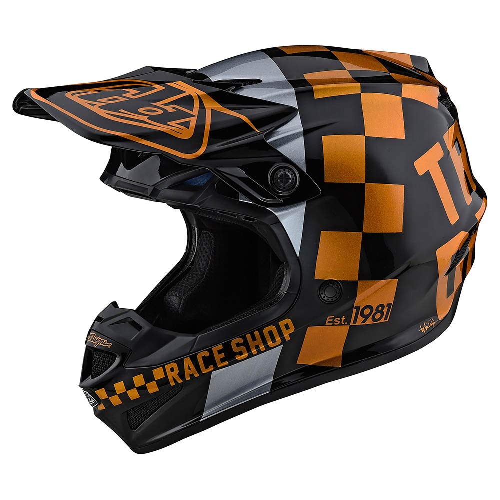 Troy Lee Designs Adult | Offroad | Motocross | SE4 Polyacrylite Helmet w/MIPS - Checker