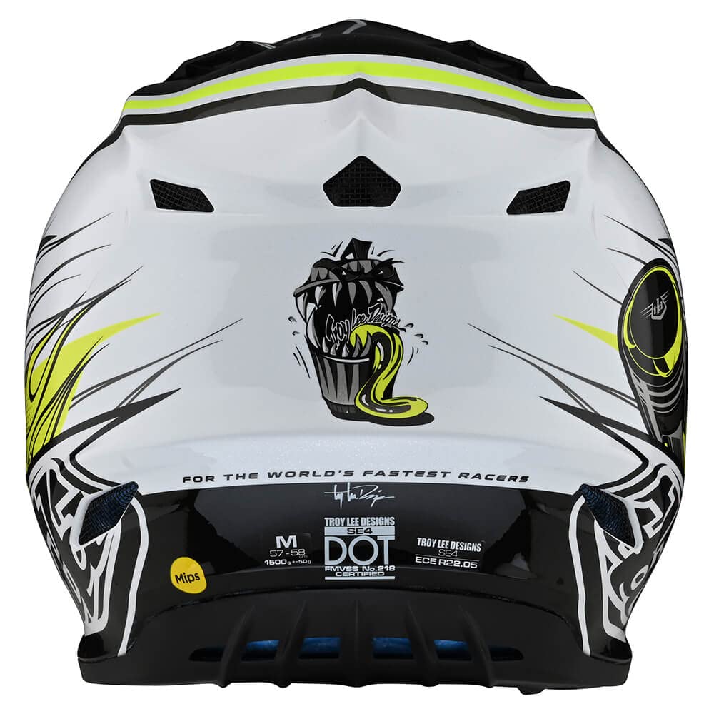 Troy Lee Designs SE4 Polyacrylite Skooly Adult Motocross Helmet W/MIPS