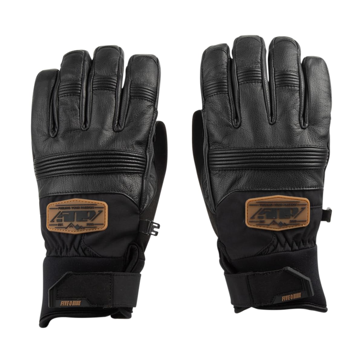 509 Free Range Snowmobile Gloves Insulated Waterproof Breathable Black Gum