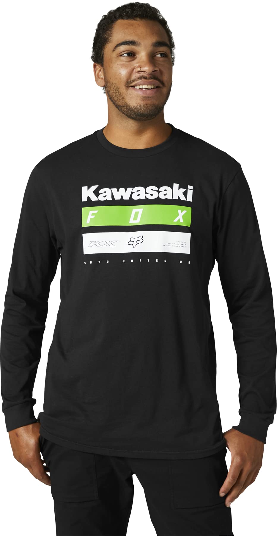 Fox Racing Men&#39;s Kawasaki Long Sleeve Premium Tee