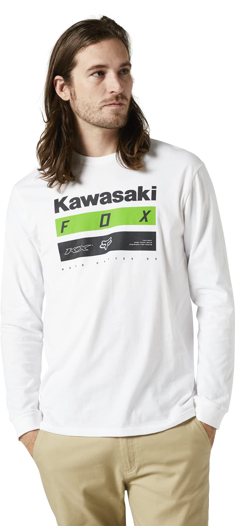 Fox Racing Men&#39;s Kawasaki Long Sleeve Premium Tee