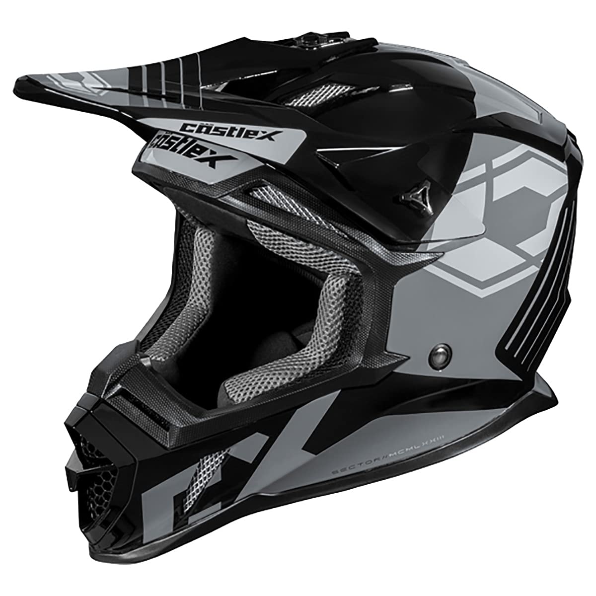 Castle X CX200 Sector Moto Helmet Black