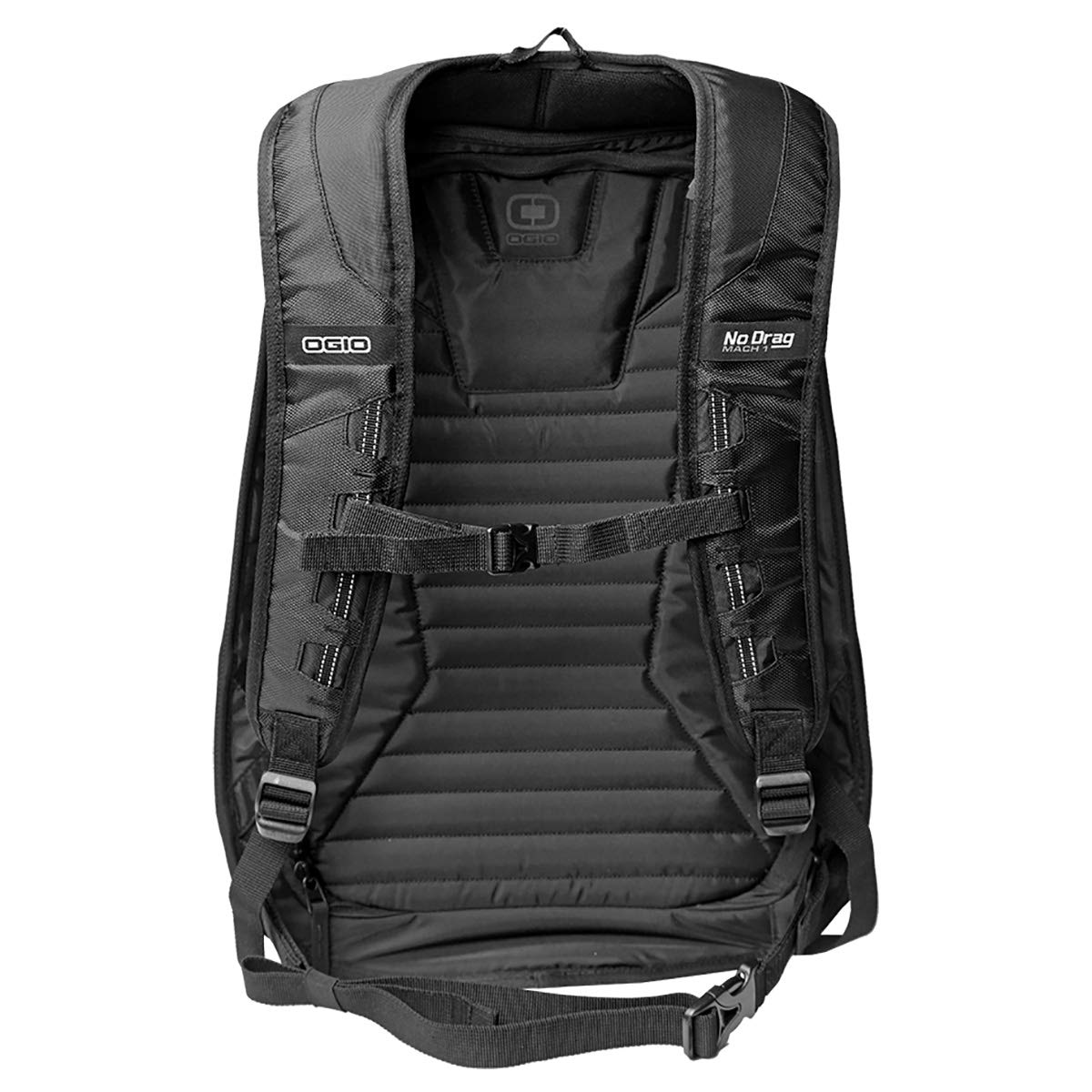 OGIO 123008.36 No Drag Mach 1 Motorcycle Backpack - Stealth Black, 19&quot; H x 12.5&quot; W x 6.5&quot; D