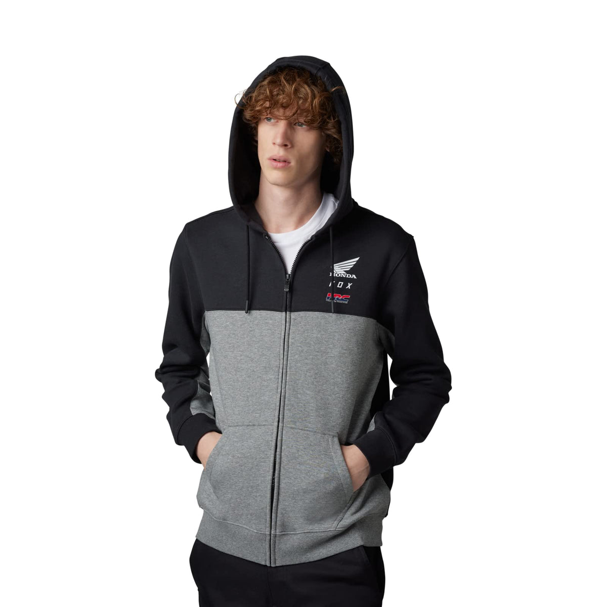 Fox Racing Men&#39;s Standard Fox X Honda Zip Fleece Hoodie