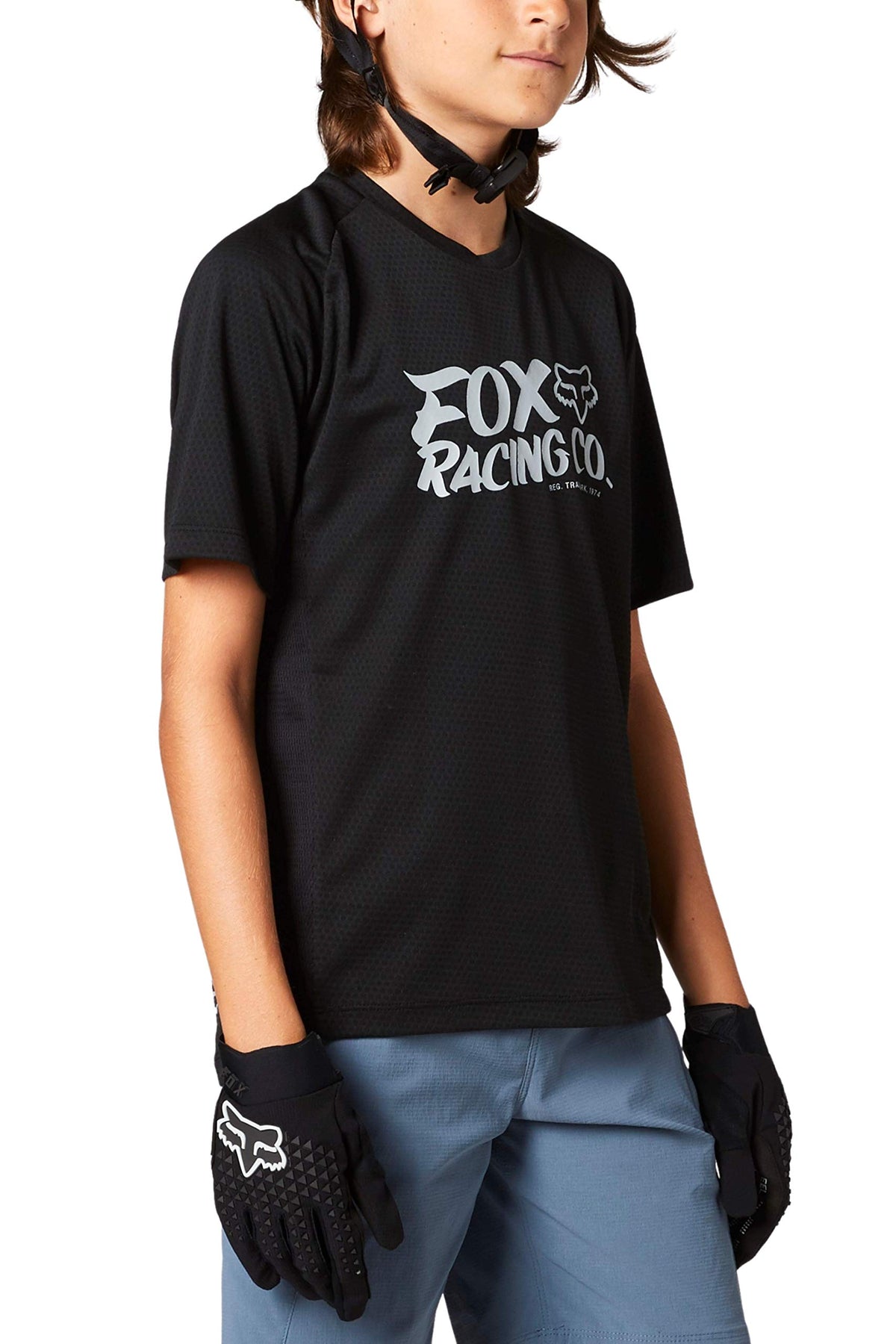 Fox Racing Kids&#39; Defend Short Sleeve Mountain Biking Jersey