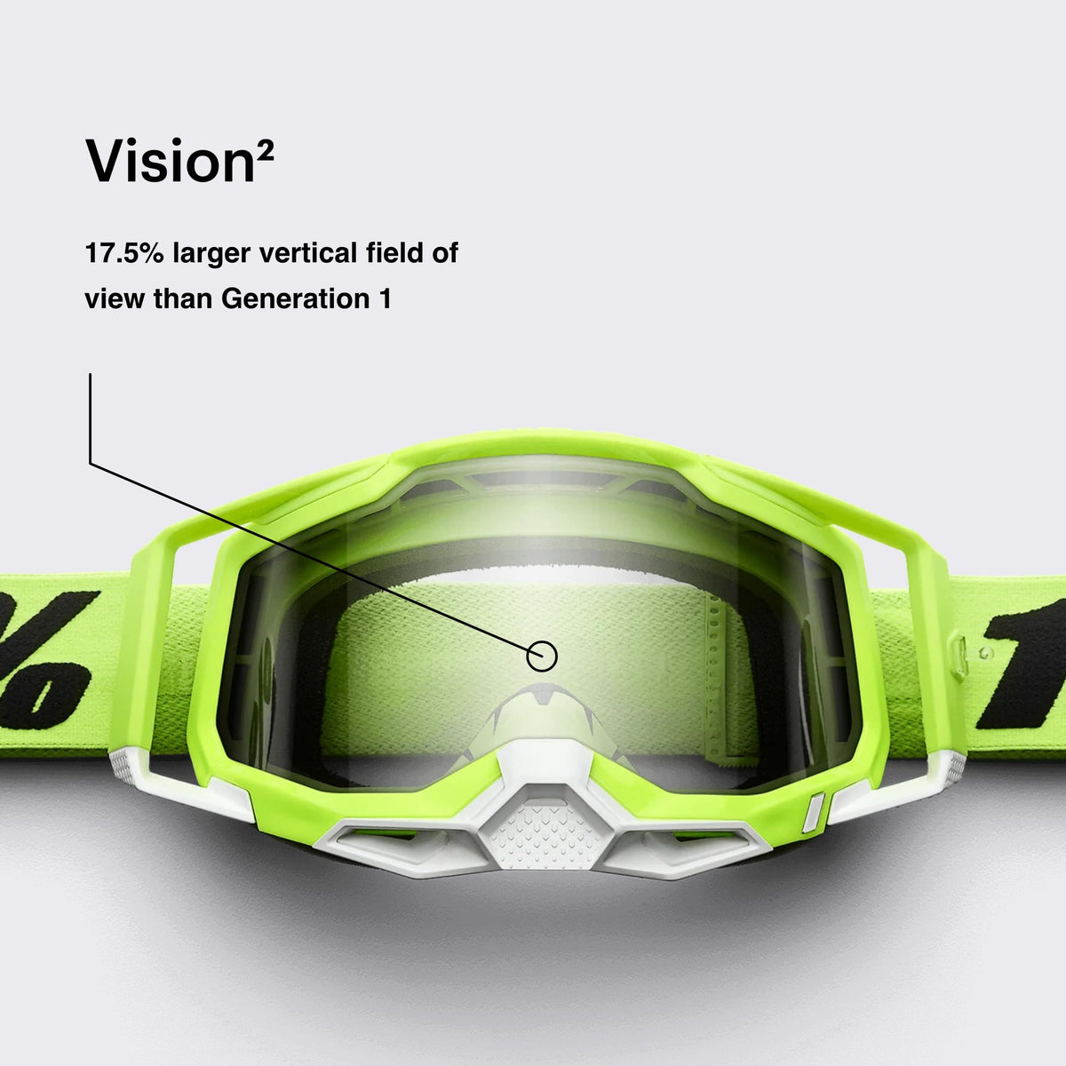 100% Racecraft 2 Goggles - Mountain Bike &amp; Motocross Goggles - Eyewear for Motocross &amp; Mountain Biking