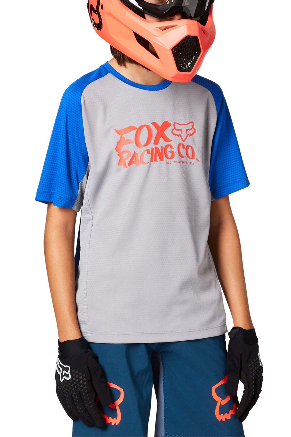 Fox Racing Kids&#39; Defend Short Sleeve Mountain Biking Jersey